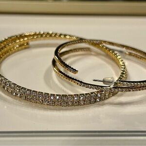 Elegant Gold Earrings & bracelet